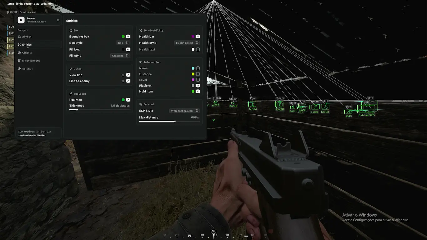 Screenshot 21 do cheat Hell Let Loose Arcane para Hell Let Loose